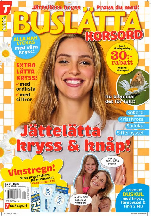 Buslätta Korsord tarjous - Image 3